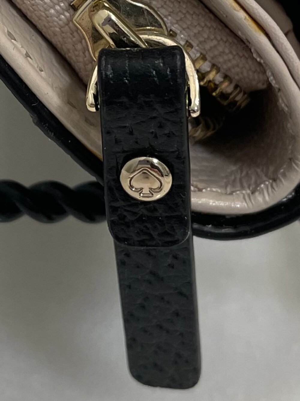 Kate Spade Wellesley Cara zip around & snap Wallet Two-Tone Black and Cream - Picture 7 of 16